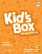Kid's Box New Generation Level 3 Activity Book with Digital Pack British English di Caroline Nixon, Michael Tomlinson edito da CAMBRIDGE