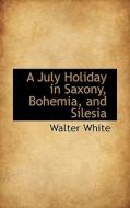 A July Holiday In Saxony, Bohemia, And Silesia di Walter White edito da Bibliolife