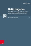 Natio Ungarica di András Szabó edito da Vandenhoeck + Ruprecht