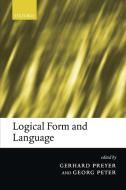 Logical Form and Language edito da OUP Oxford