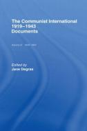 Communist International di Jane Degras edito da Routledge