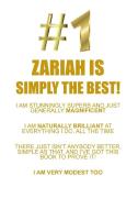 ZARIAH IS SIMPLY THE BEST AFFIRMATIONS WORKBOOK Positive Affirmations Workbook Includes di Affirmations World edito da Positive Life