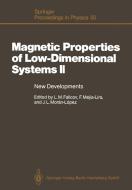 Magnetic Properties of Low-Dimensional Systems II edito da Springer Berlin Heidelberg