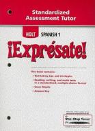 Holt Spanish 1 !Expresate! Standardized Assessment Tutor edito da Holt McDougal