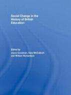 Social Change in the History of British Education edito da Taylor & Francis Ltd