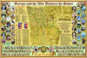 Georgia And The War Between The States Poster di Daryl Hutchinson edito da Pelican Publishing Co