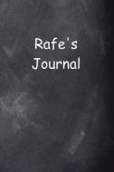Rafe Personalized Name Journal Custom Name Gift Idea Rafe: (notebook, Diary, Blank Book) di Distinctive Journals edito da Createspace Independent Publishing Platform