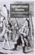 Eighteenth-Century Characters di E. McGirr edito da Macmillan Education UK
