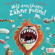 Hilf dem Löwen Zähne putzen! (Pappbilderbuch) di Sophie Schoenwald edito da Boje Verlag