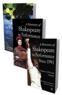 A Directory of Shakespeare in Performance Volumes 1-3 di Katharine Goodland, John O'Connor edito da PALGRAVE