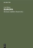 Europa di Carl Ritter edito da De Gruyter