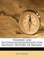 Tendenz Und Entstehungsgeschichte Von Mi di Ernst Lehmann edito da Nabu Press