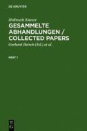 Gesammelte Abhandlungen / Collected Papers di Hellmuth Kneser edito da Walter de Gruyter