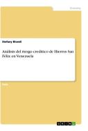 Análisis del riesgo creditico de Hierros San Félix en Venezuela di Stefany Biondi edito da GRIN Verlag