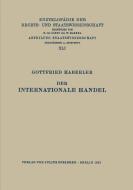 Der Internationale Handel di Gottfried Haberler edito da Springer Berlin Heidelberg