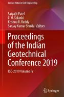 Proceedings of the Indian Geotechnical Conference 2019: Igc-2019 Volume IV edito da SPRINGER NATURE