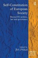 Self-Constitution of European Society edito da Taylor & Francis Ltd