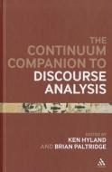Continuum Companion to Discourse Analysis di Ken Hyland, Brian Paltridge edito da BLOOMSBURY 3PL