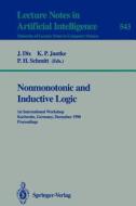 Nonmonotonic and Inductive Logic edito da Springer Berlin Heidelberg