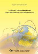 Analyse der Institutionalisierung ausgewählter Umwelt- und Sozialstandards di Virginia Gomes dos Santos edito da Cuvillier Verlag