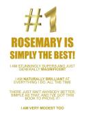 ROSEMARY IS SIMPLY THE BEST AFFIRMATIONS WORKBOOK Positive Affirmations Workbook Includes di Affirmations World edito da Positive Life