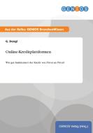 Online-Kreditplattformen di G. Dengl edito da GBI-Genios Verlag