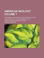 American Geology di Ebenezer Emmons edito da General Books Llc