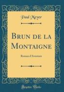 Brun de la Montaigne: Roman D'Aventure (Classic Reprint) di Paul Meyer edito da Forgotten Books