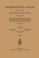 Mathematische Annalen di F. Klein, D. Hilbert, A. Einstein edito da Springer