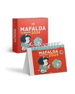 Mafalda 2024, Calendario Escritorio Rojo CON CAJA edito da Ediciones Granica S.A. 