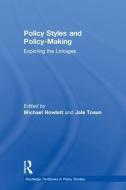 Policy Styles and Policy-Making edito da Taylor & Francis Ltd