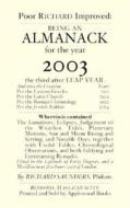 Poor Richard's Almanack for 2003 di Benjamin Franklin edito da Applewood Books