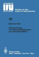 Untersuchungen zum Halbwarmfließpressen von Automatenstählen di E. Nehl edito da Springer Berlin Heidelberg