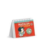 Mafalda 2024, Calendario Escritorio rojo edito da Ediciones Granica S.A. 