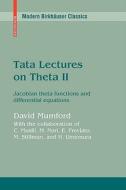 Tata Lectures on Theta II di David Mumford edito da Birkhäuser Boston