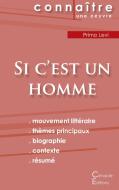 Fiche de lecture Si c'est un homme (Analyse littéraire de référence et résumé complet) di Primo Levi edito da Les éditions du Cénacle