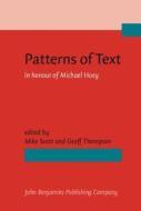 Patterns Of Text edito da John Benjamins Publishing Co