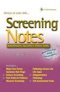 Screening Notes: Rehabilitation Specialist's Pocket Guide di Dawn Gulick edito da FA Davis(Medicus Media)