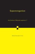 Supererogation edito da Cambridge University Press
