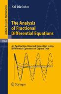 The Analysis of Fractional Differential Equations di Kai Diethelm edito da Springer-Verlag GmbH