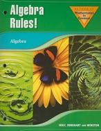 Britannica Mathematics in Context: Algebra Rules! edito da Holt McDougal