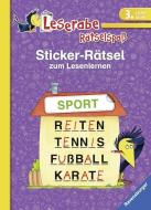 Leserabe: Sticker-Rätsel zum Lesenlernen (3. Lesestufe) di Lena Hofmann edito da Ravensburger Verlag