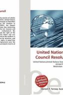United Nations Security Council Resolution 1383 edito da Betascript Publishing