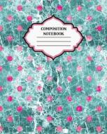 Composition Notebook: Green Marble with Pink Dots Blank Wide Lined Design Cover di Dreaming Spirits Publishing edito da LIGHTNING SOURCE INC