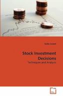Stock Investment Decisions di Nadia Jaweed edito da VDM Verlag