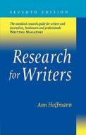Research for Writers di Ann Hoffmann edito da A & C BLACK LTD