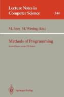 Methods of Programming edito da Springer Berlin Heidelberg