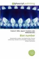 Biot Number edito da Vdm Publishing House