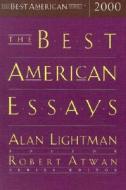 The Best American Essays 2000 di Lightman edito da Houghton Mifflin