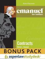 Emanuel Law Outlines: Contracts (Print + eBook Bonus Pack Pack) di Steven Emanuel edito da Aspen Publishers